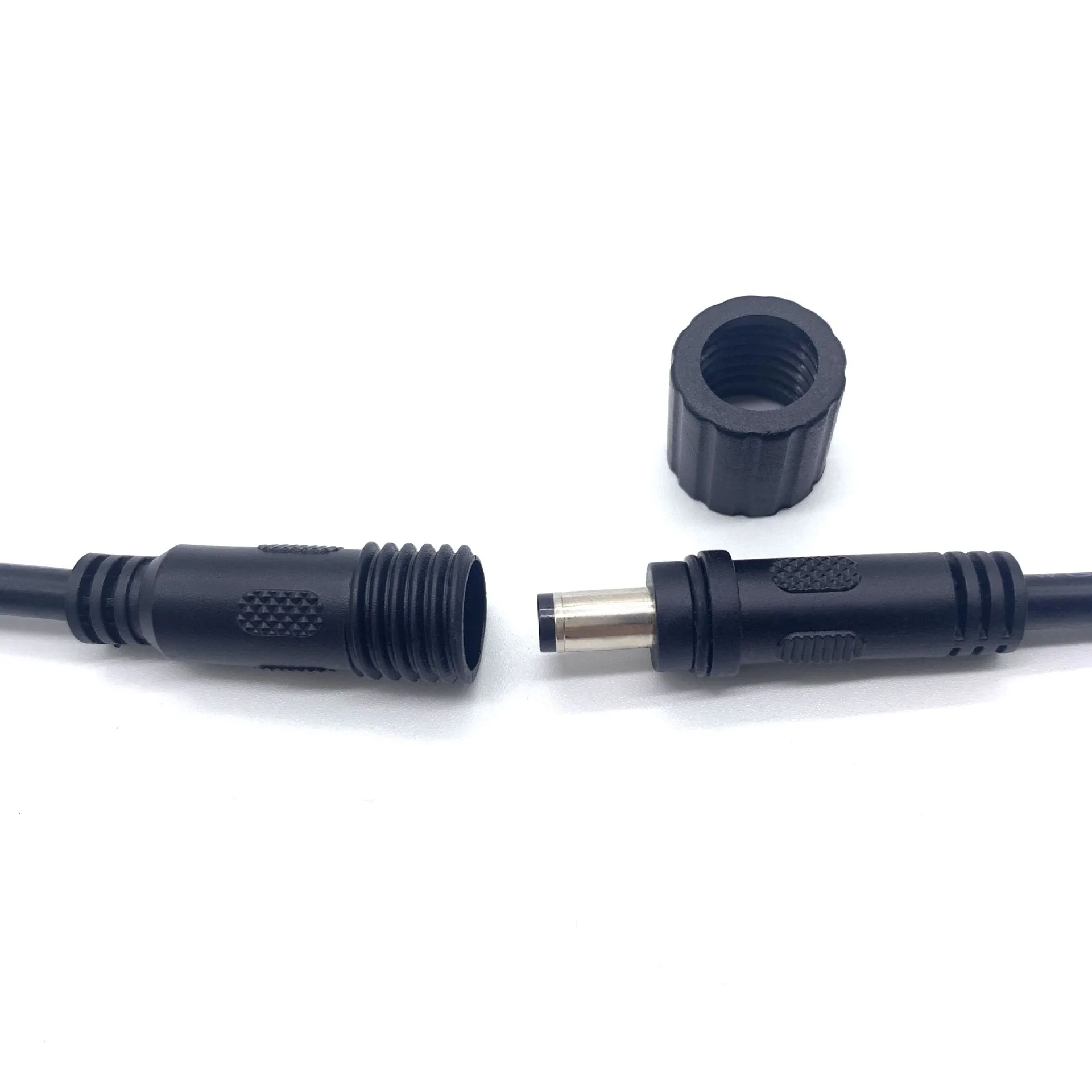 DC 5.5*2.1mm IP68 방수 18AWG 7A 남성 및 여성 커넥터 플러그 2핀 전원 어댑터 와이어 5쌍
