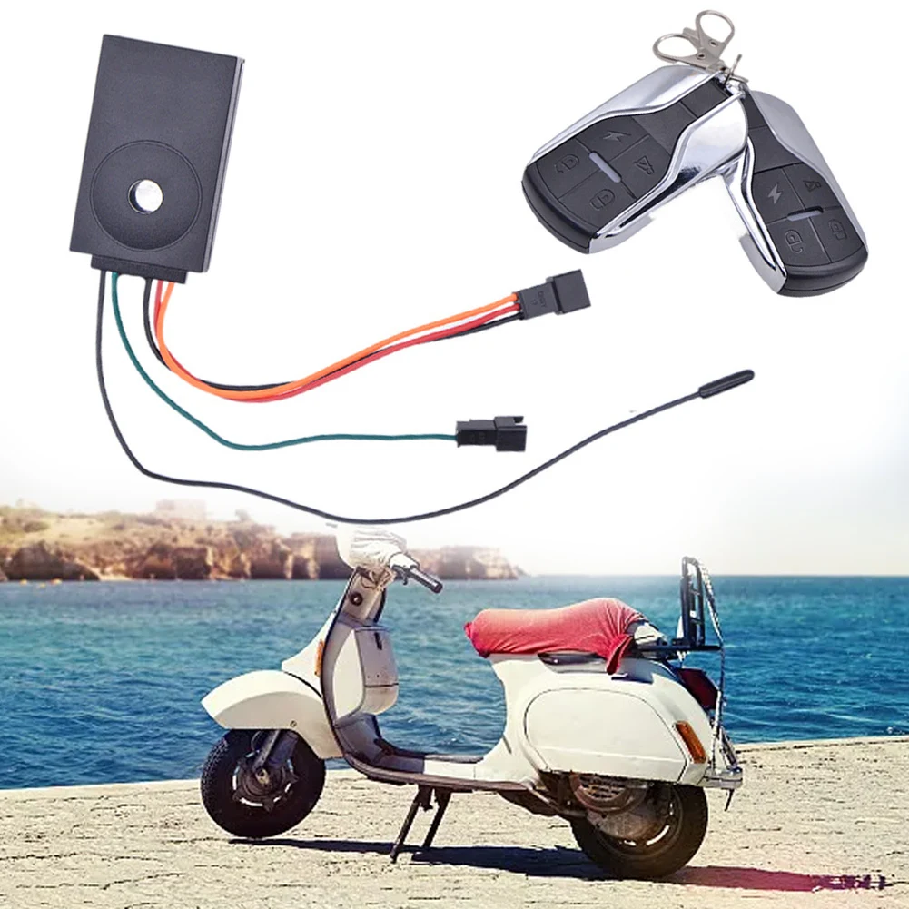 

Electric Bike Remote Alarm 48V-72V Keyless Entry System Electric Bicycle Accessories For Electric Motorcycle Bike Security Alarm