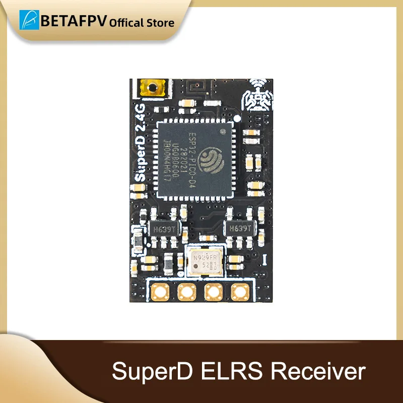BETAFPV SuperD ELRS Récepteur True Diversity 2.4GHz/868/915MHz pour FPV