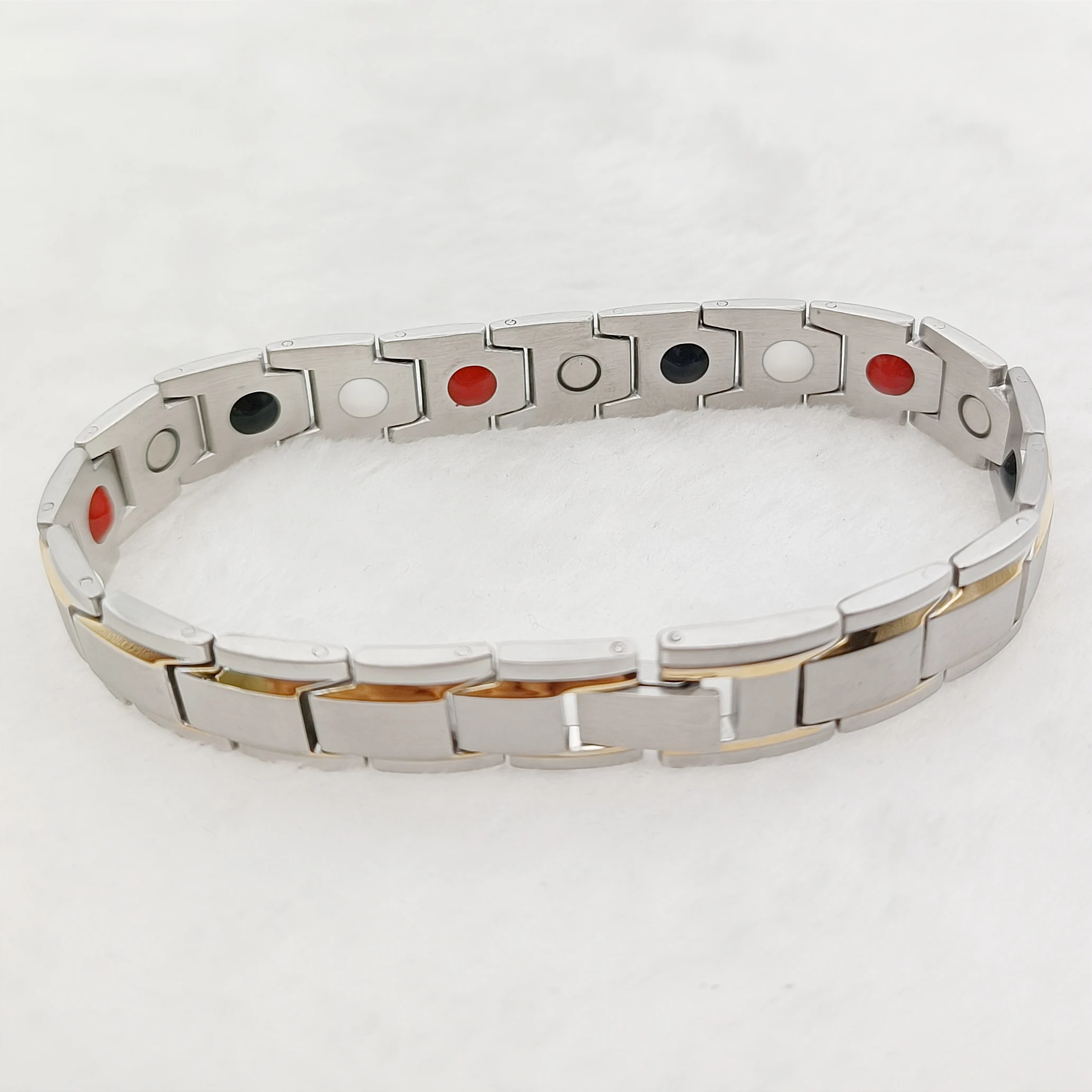 Wholesale Designer Fashion Jewelry Bracelets For Men And Women High Quality Handmade Titanium stainless Steel Magnetic Bracelet