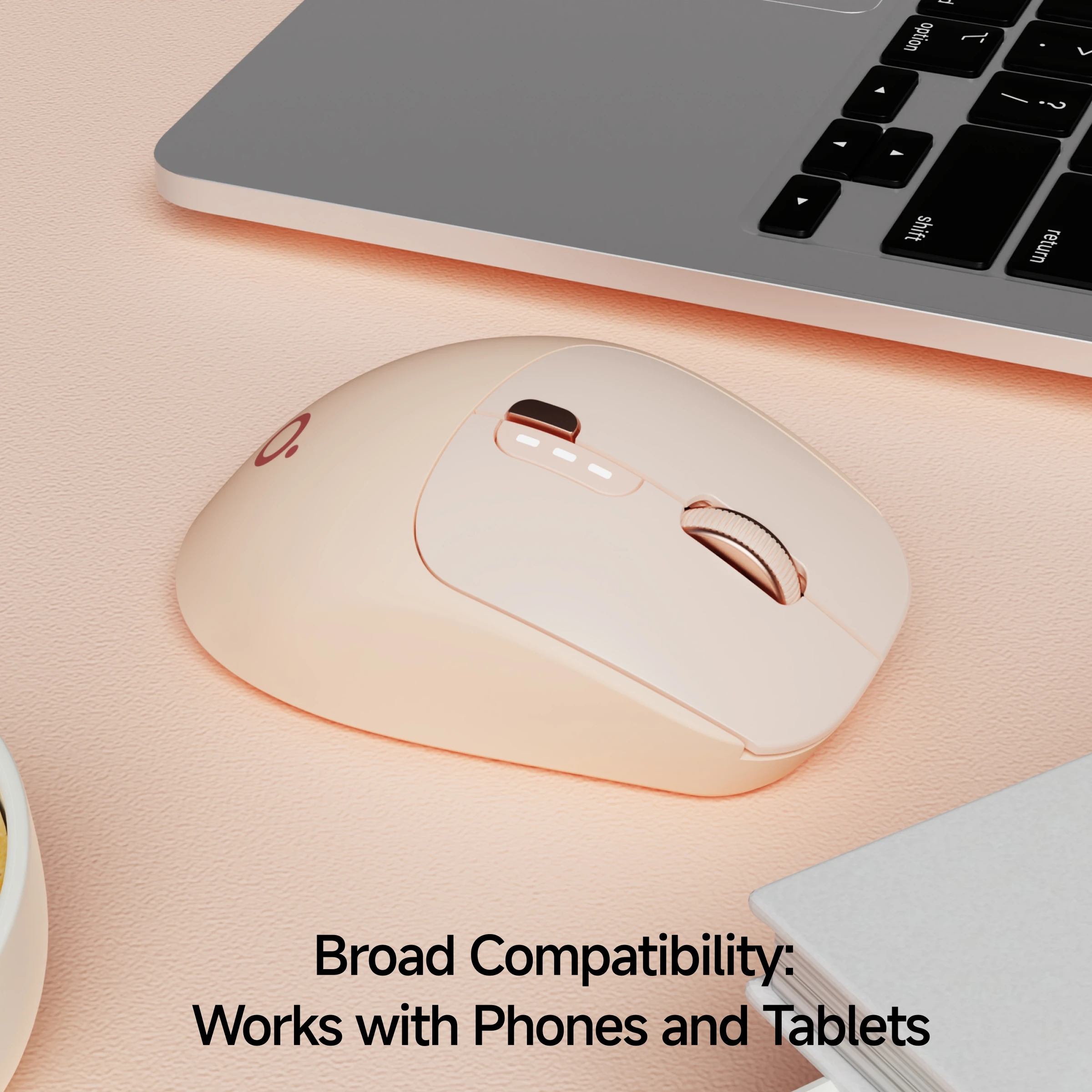 EWEADN Q5 Mini Wireless Dual Mode Mouse,2.4G + Bluetooth, Rechargeable,Type-C, Silent, for Office, Gaming, Desktop & Laptop PCs