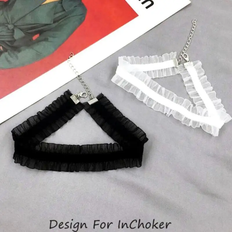 1pc Velvet Lace Chokers Necklaces For Women Girls Cute Fairy Flower Collar Necklaces Wedding Party Fashion Jewelry Gift
