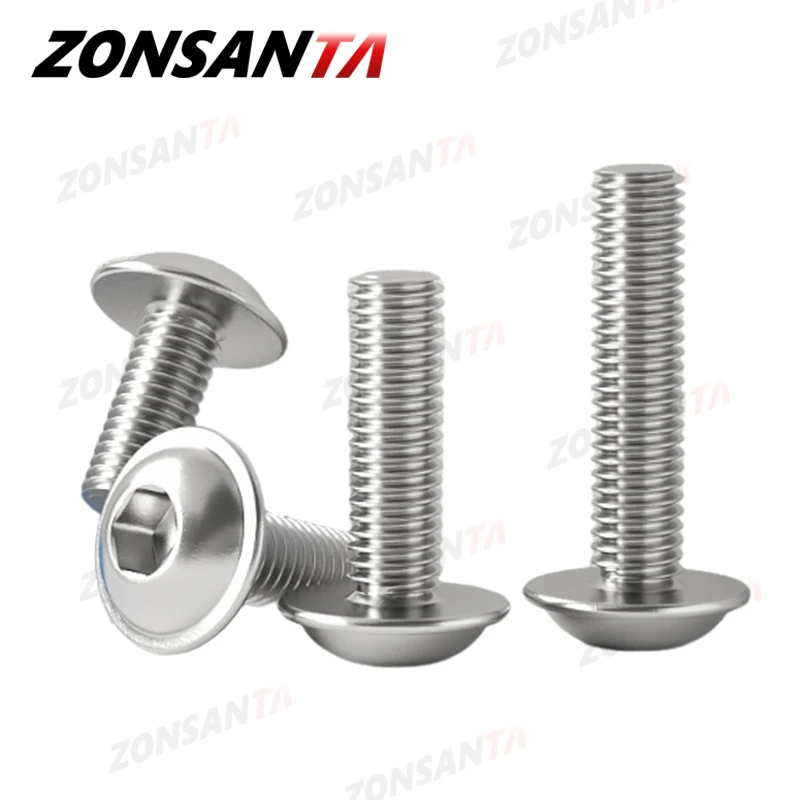 Hexagon Socket Screws 304 Stainless Steel M2 M2.5 M3 M4 M5 M6 M8 With Washer Bolt hexagon socket screw,hex socket cap screw,stainless steel screws,stainless steel screw