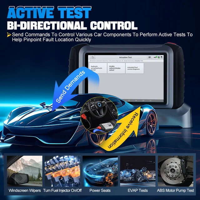 XTOOL INPLUS IP919PRO Car Diagnostic Scanner Automotivo Tools ECU Coding Programming 42 Service CANFD DOIP Topology FCA AutoAuth 4