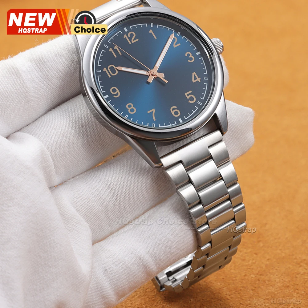 Universal Stainless Steel Smart Watch Replacement Band - Silver Metal Bracelet Strap