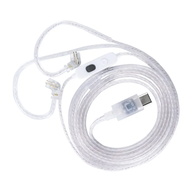 Premium Silver-Plated Upgrade Earphone Cable with Type-C Connector
