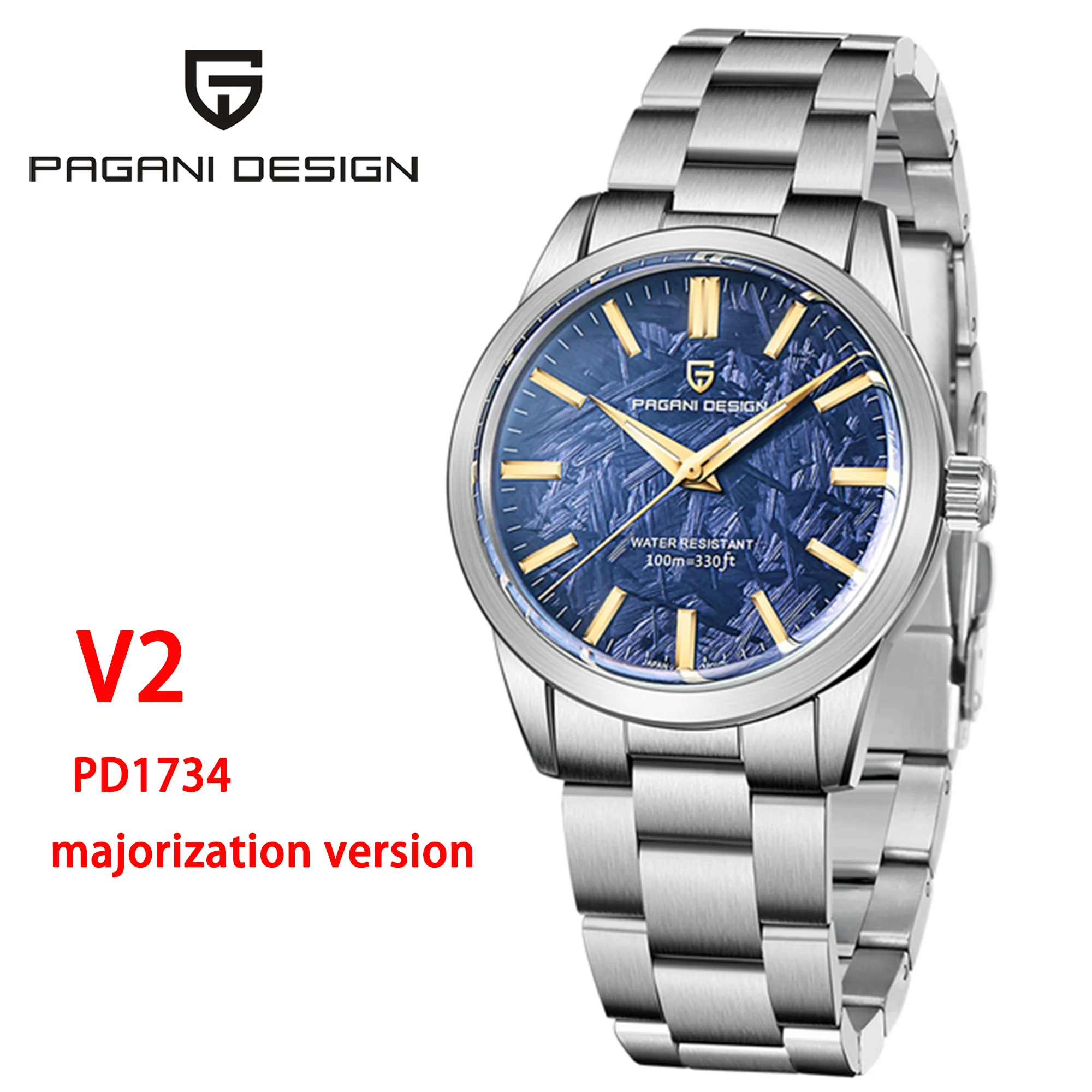 

Часы наручные PAGANI DESIGN TMI VH31 Мужские кварцевые, роскошные брендовые водонепроницаемые с сапфировым стеклом, PD1734 V2