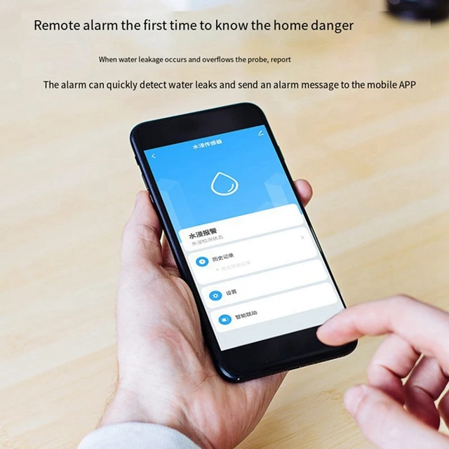 APPLIA-Tuya Smart Water Level Alarm Wifi Water Immersion Sensor Alarm Water Leak Detector App Remote Monitoring 3