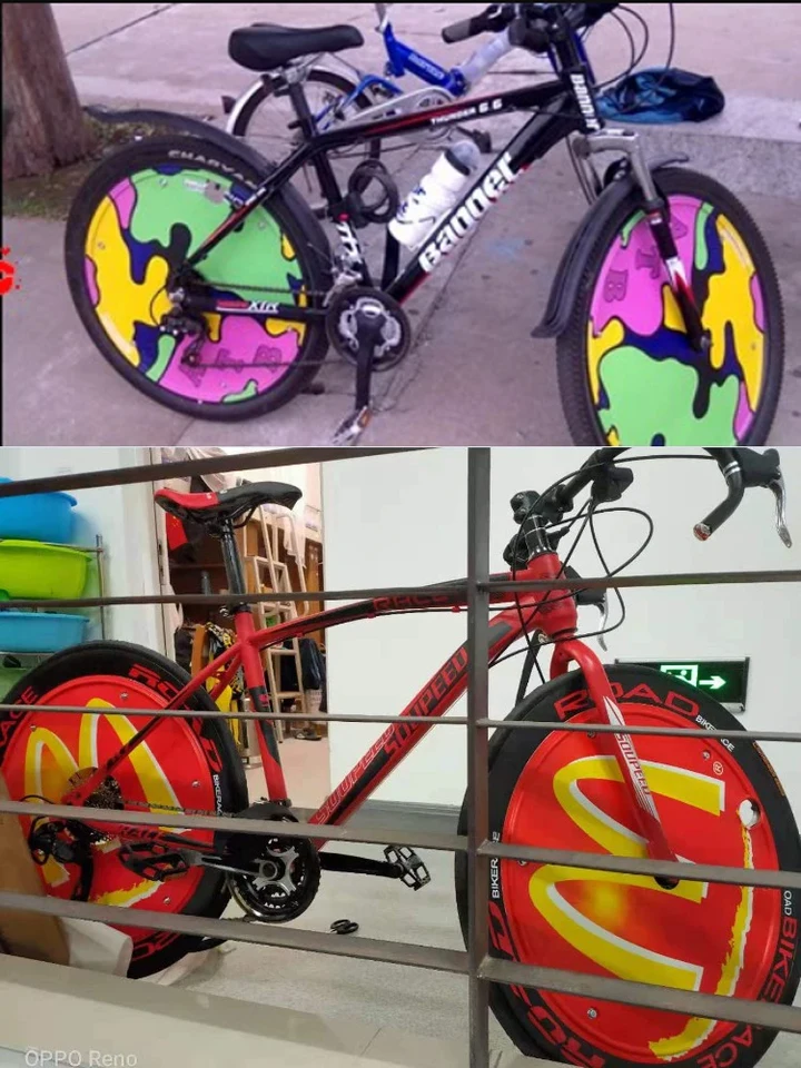 700C ロードバイクホイールカバー / DIY 無地ホイールカバー / 自転車