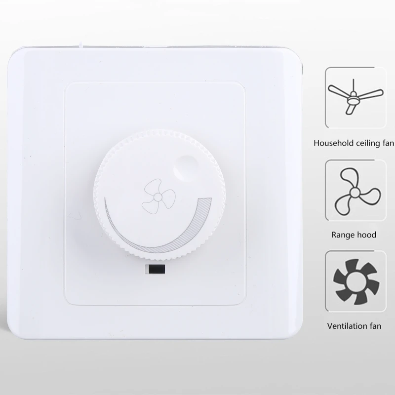 86 Tipo Ventilatore Da Soffitto Regolazione Continua Della Velocità Interruttore A Parete 220V 10A Per Dimmer 15-300W