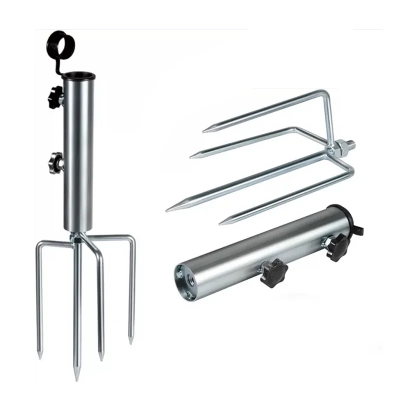 Sun Umbrella Flag Pole Stand Base Beach Umbrella Stand Sand Flag Pole Holder Garden Stakes Holder Beach Anchor