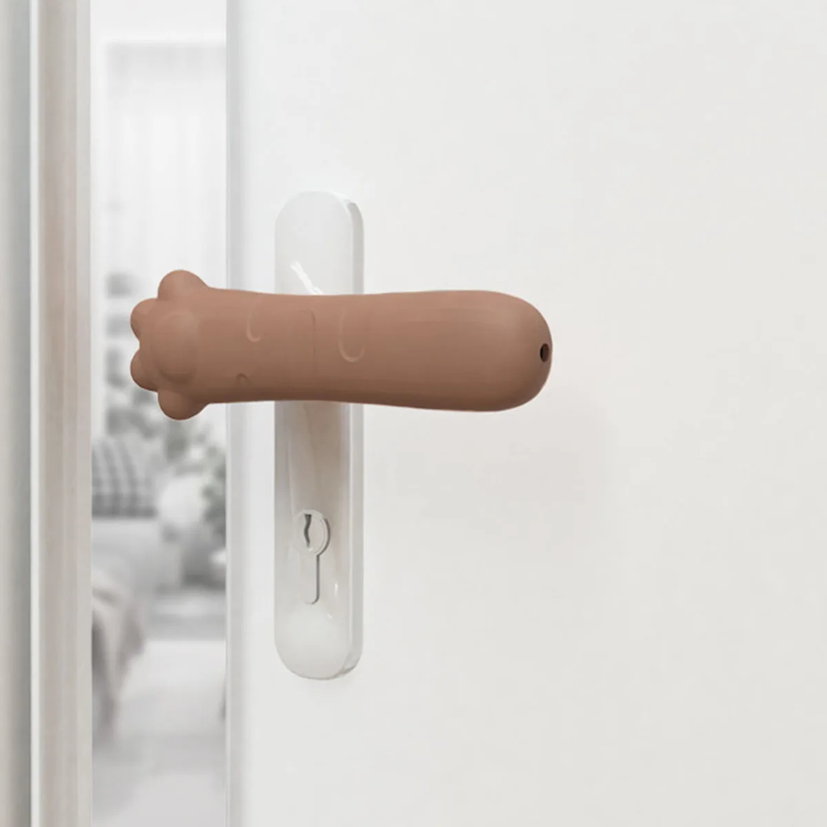 Silicone Cat Paw Door Handle Protective Cover Door Handle Protector Christmas Halloween Thanksgiving Day Easter 1pc door handles