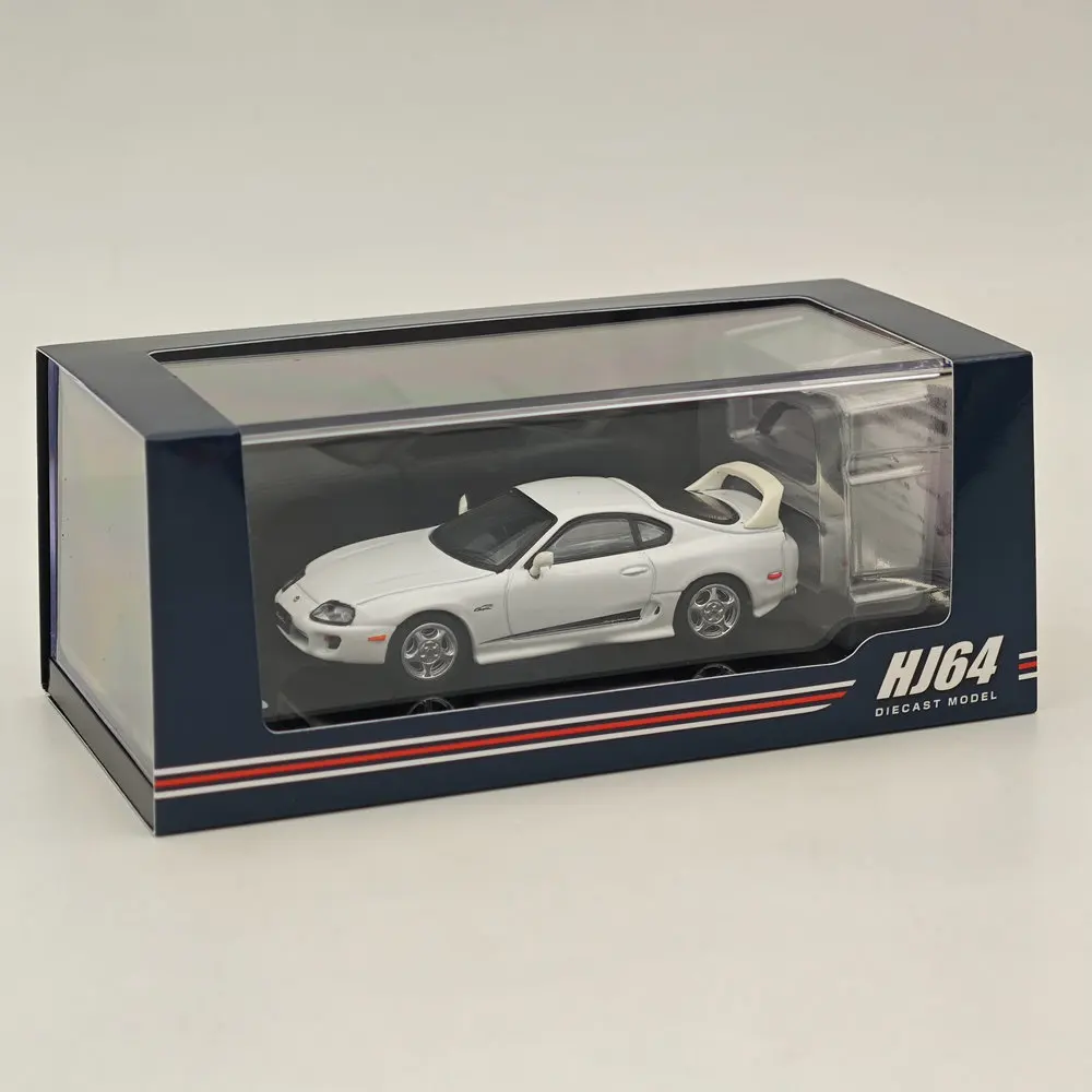 SUPRA RZ JZA80 맞춤형 VER, 액티브 스포일러 화이트 HJ643042W 다이캐스트 모델 자동차 컬렉션 장난감, 취미 일본 1/64