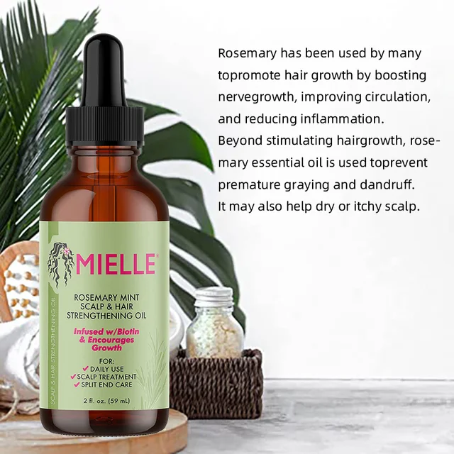 MIELLE-Huile de romarin anti-chute de cheveux pour hommes et