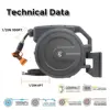 Giraffe Tools AW30 Garden Hose Reel Retractable 1/2" x 100 ft Wall Mounted Water Hose Reel 6