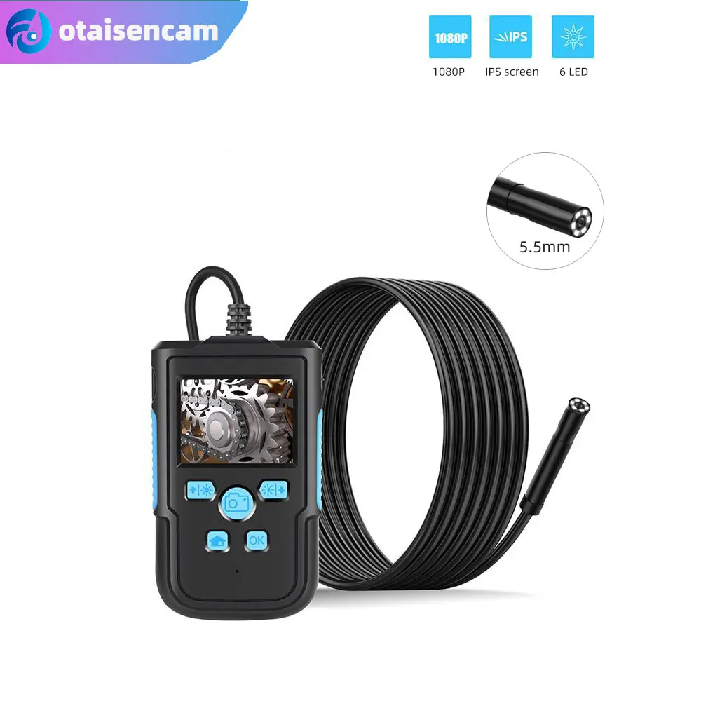 

Industrial Endoscope Integrated Machine 2.4 Inch Ips Screen 5.5mm Lens HD Pipeline Camera Video Detection Inspection Borescope