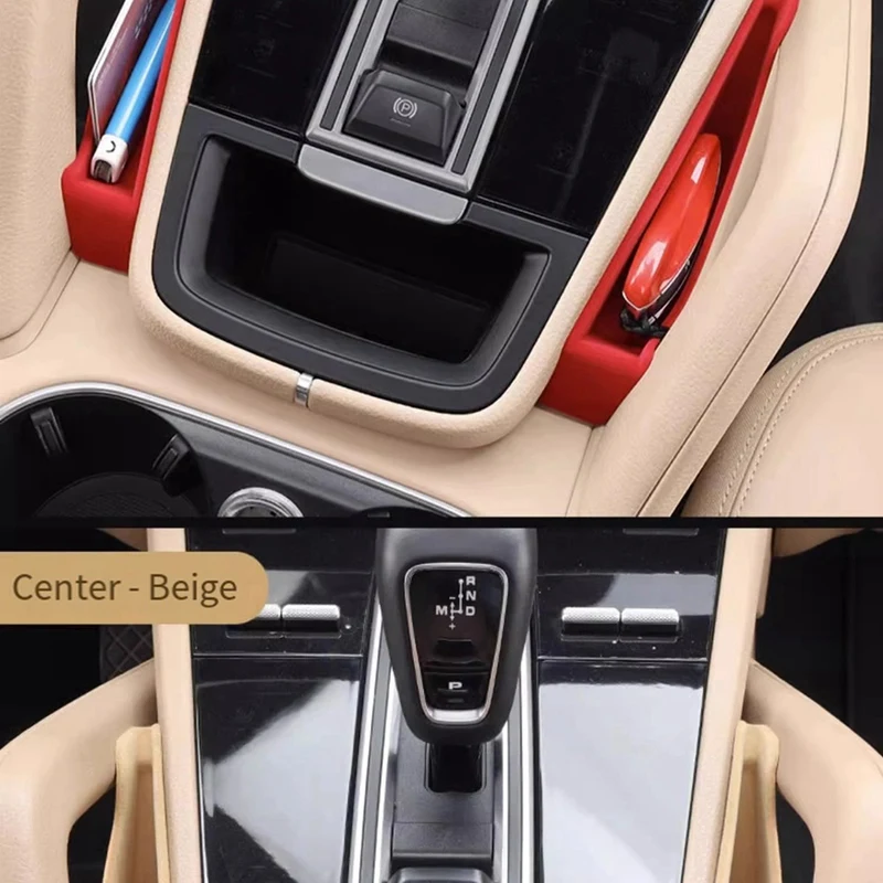 Car Center Console Space Storage Box Central Armrest Storage Box Container Organizer For Porsche Cayenne 2011-