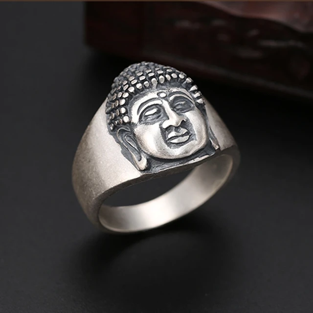 Buy Sterling Buddha Ring. Size 10 Online in India - Etsy