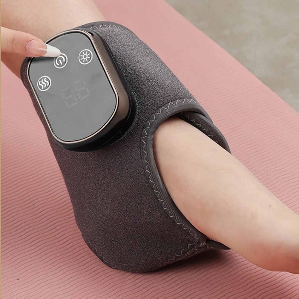 Electric Ankle Protector Ankle & Wrist Massager with 3 Vibration Mode 5 Heat Level for Achilles Tendinitis and Plantar Fasciitis