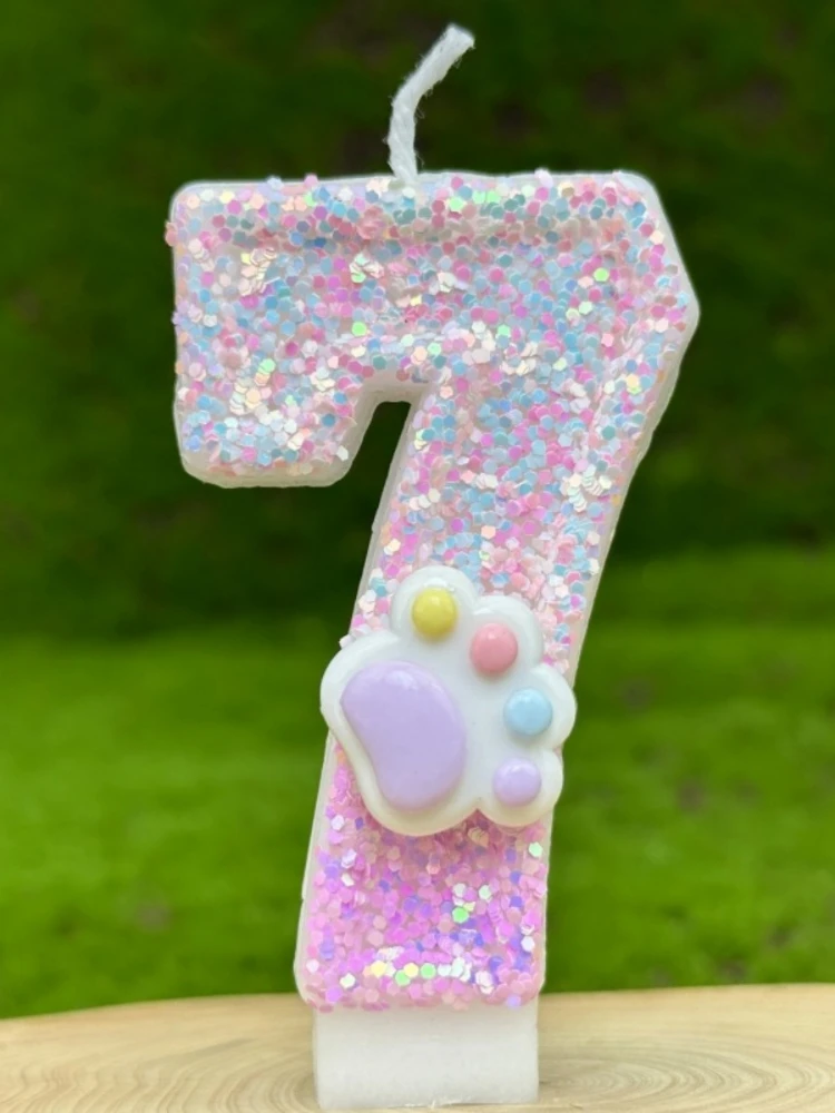 1 Stück Kinder-Geburtstagskerzen 0-9 Zahlen Rosa Kuchenkerzen-Dekoration DIY für Hochzeits- und Partybedarf – Detail 13