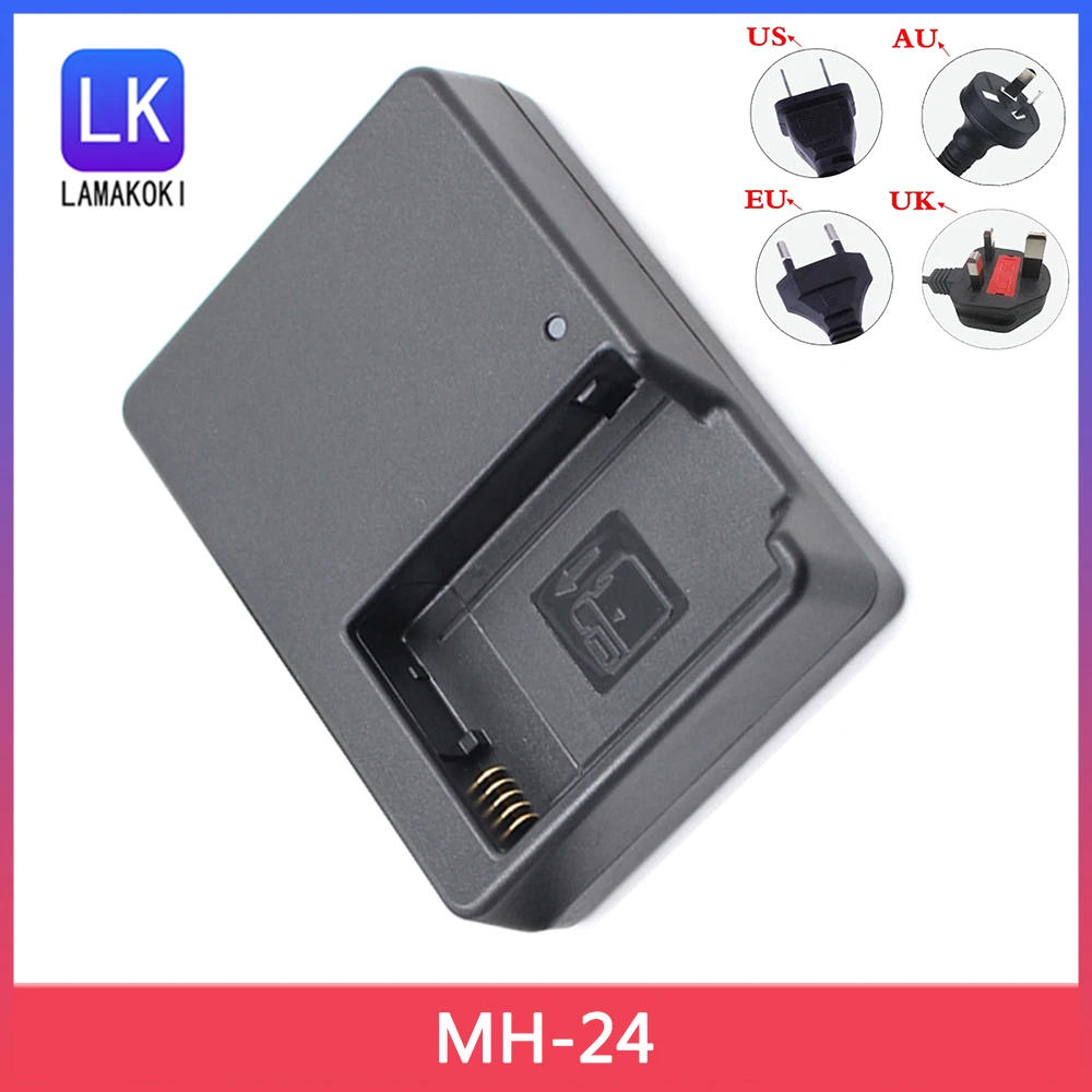Caricabatteria Per Fotocamera Mh-24 Per Nikon En-El14 P7100 P7000 D3100 D5200 D5100 D3200 D3300 D5300 P7000 P7800 Mh-24 Batteria Al Litio