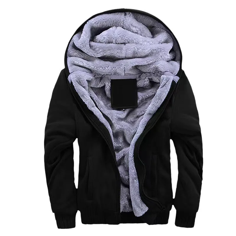 

Couple Oversize Loose Lamb Fleece Jacket Hooded plush and thick cardigan jacket To keep warm coat M to 5XL 2023