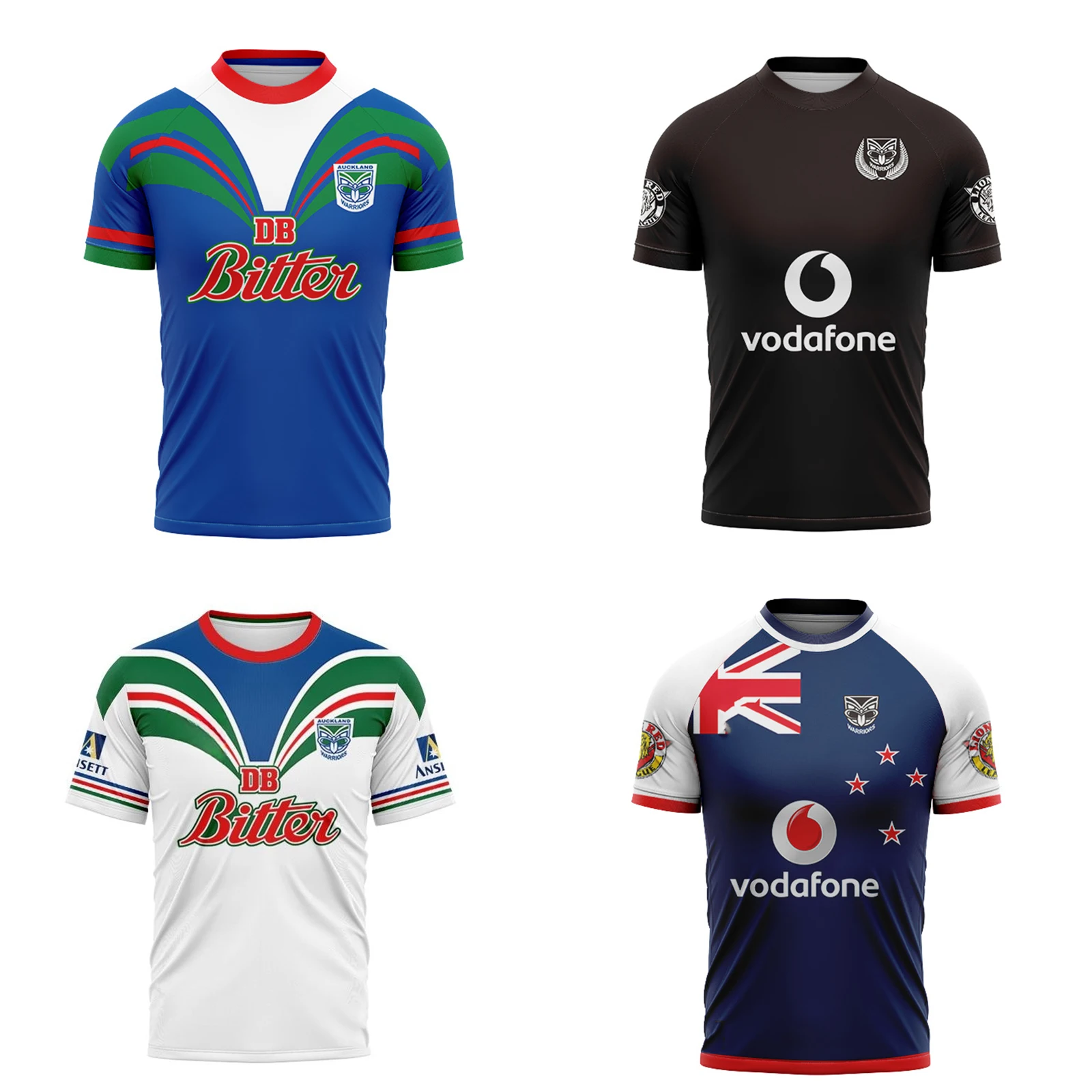 

Warriors Retro Rugby Shirts Men' Retro Rugby Jersey