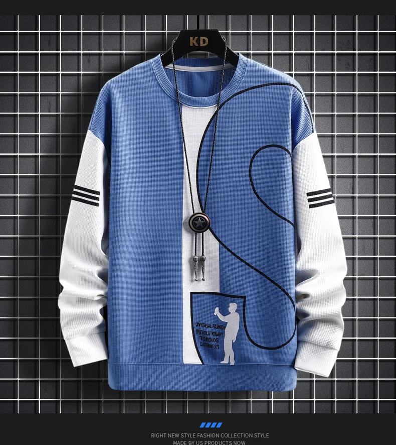 Title 6, Erkek Spor Yuvarlak Yaka Uzun Kollu Kazak Takım...