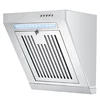 230W Mini Side Suction Range Hood Stainless Steel Panel Hanging Household Ventilator 400mm Kitchen Exhaust Cooker Hoods 220V 3