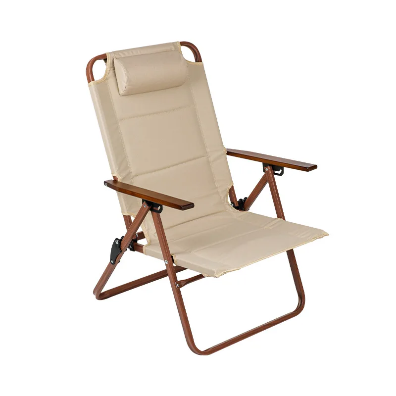 Folding Chair Camping Three Speed Adjustable Outdoor Fishing Lounge Chair Aluminum Alloy