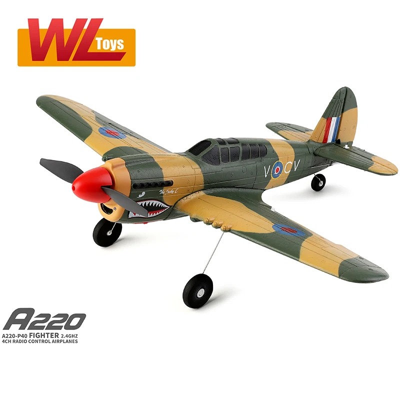 WLtoys XK A220 4Ch6G/3D Modle Stunt Plane Six Axis Stability Remote Control Airplane Electric RC Aircraft Outdoor Toys For adult