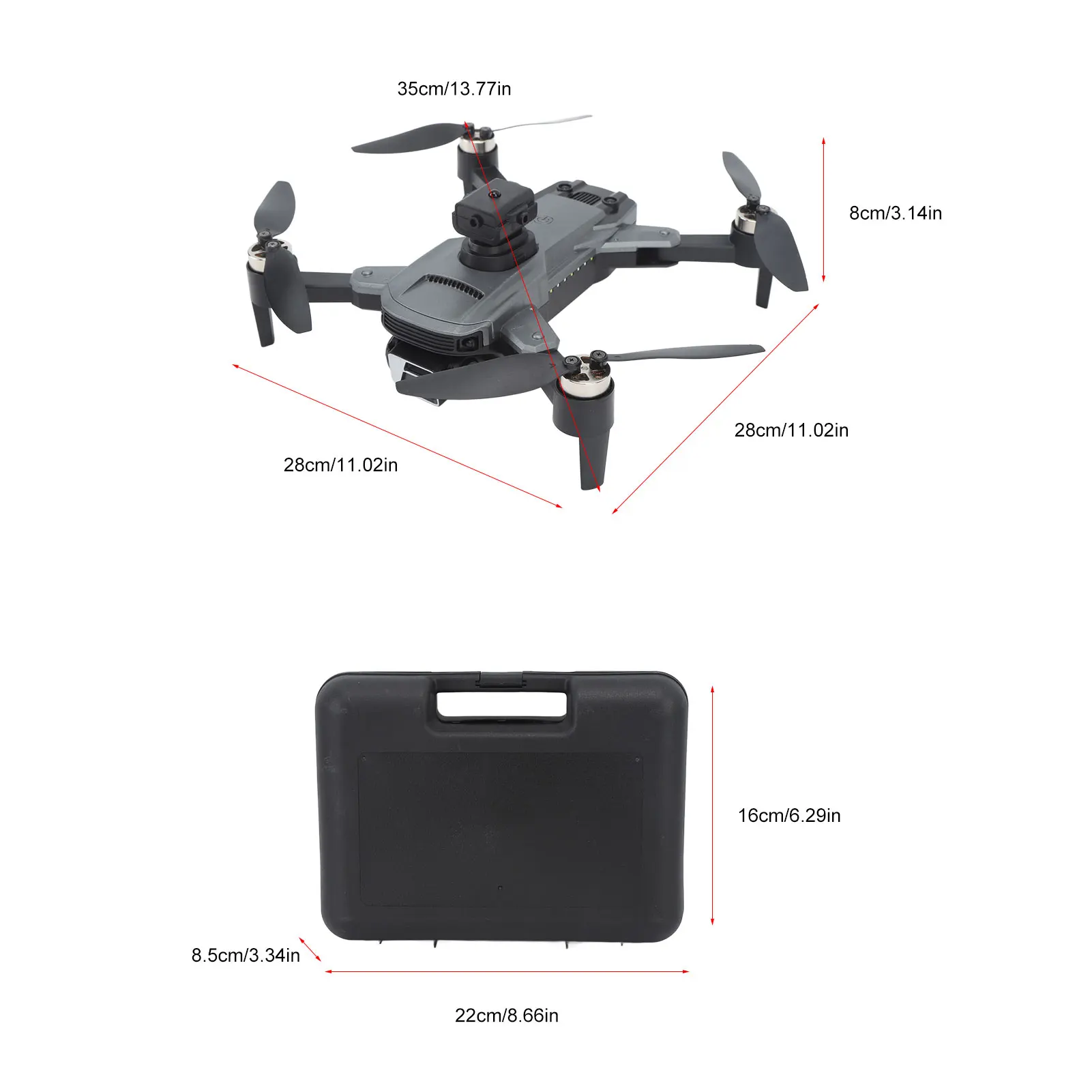 Folding Quadcopter 4 Way Obstacle Avoidance Gesture Photography Optical Flow Hovering S99MAX Drone for Kids for Outdoor Play