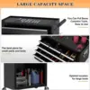8-Drawer High Capacity Rolling Tool Chest, Removable Cabinet Storage Tool Box with Wheels & Drawers, Detachable Toolbox Lock 4