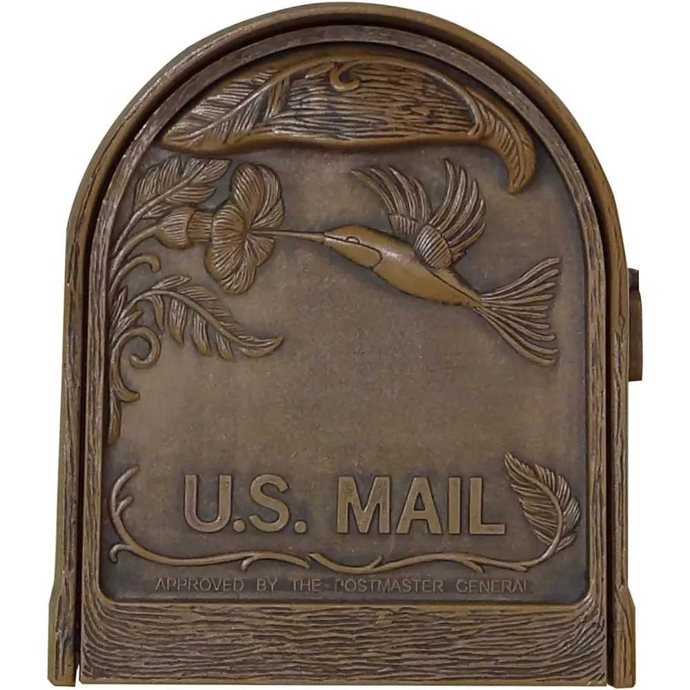 Special Lite Hummingbird Curbside Mailbox Copper Cast Aluminum Mailbox Post Mount SCB-1005-CP