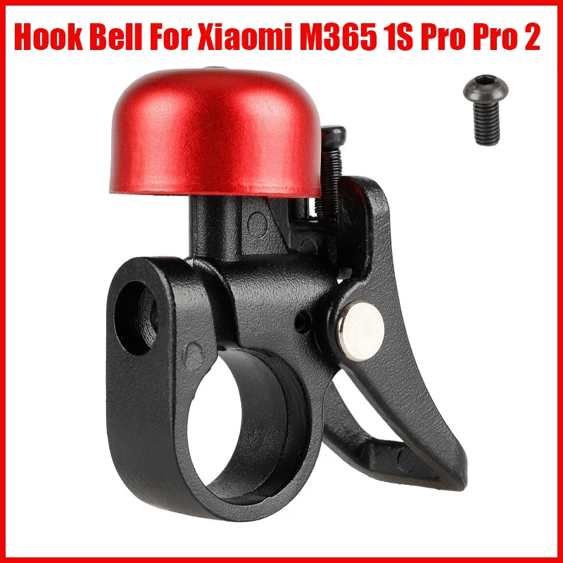 Anello In Corno A Campana In Lega Di Alluminio Per Xiaomi M365 Pro 1S Accessori Per Scooter Elettrici Campanello Con Cappuccio Rosso Con Parti Di Mont