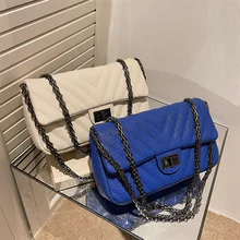 

2022 New Lingge Fashion One Shoulder Chain Women's Bag Small Square Bag Purses and Handbags Luxury Designer Fashionable Purses