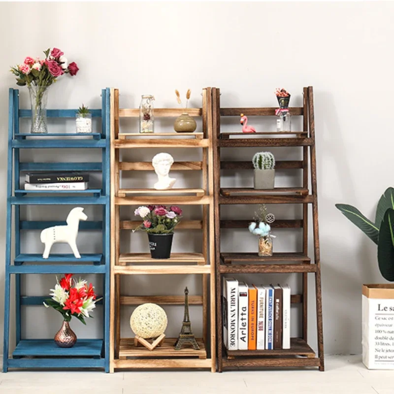 Special Offer Wooden Flower Stand, Foldable Balcony Shoe Rack, Simple Garden Shelf, Multi-layer Living Room Organizer 117