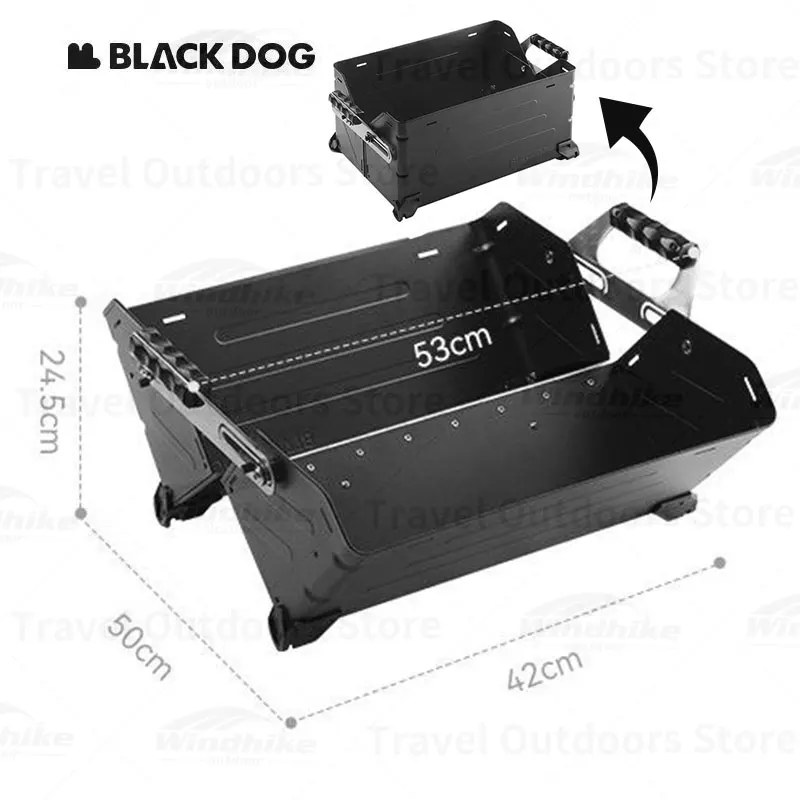 

Naturehike-BLACKDOG наружная складная коробка для хранения 25л большая емкость коробка для хранения оборудование для кемпинга стальная пластина черная коробка для инструментов