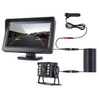 Parking Backup Reverse CCD 2 - in - 1 HD Rear View Camera System 4.3  Inch HD Screen Monitor, for Car, Bus, Truck, RV & Trailer - Image 2
