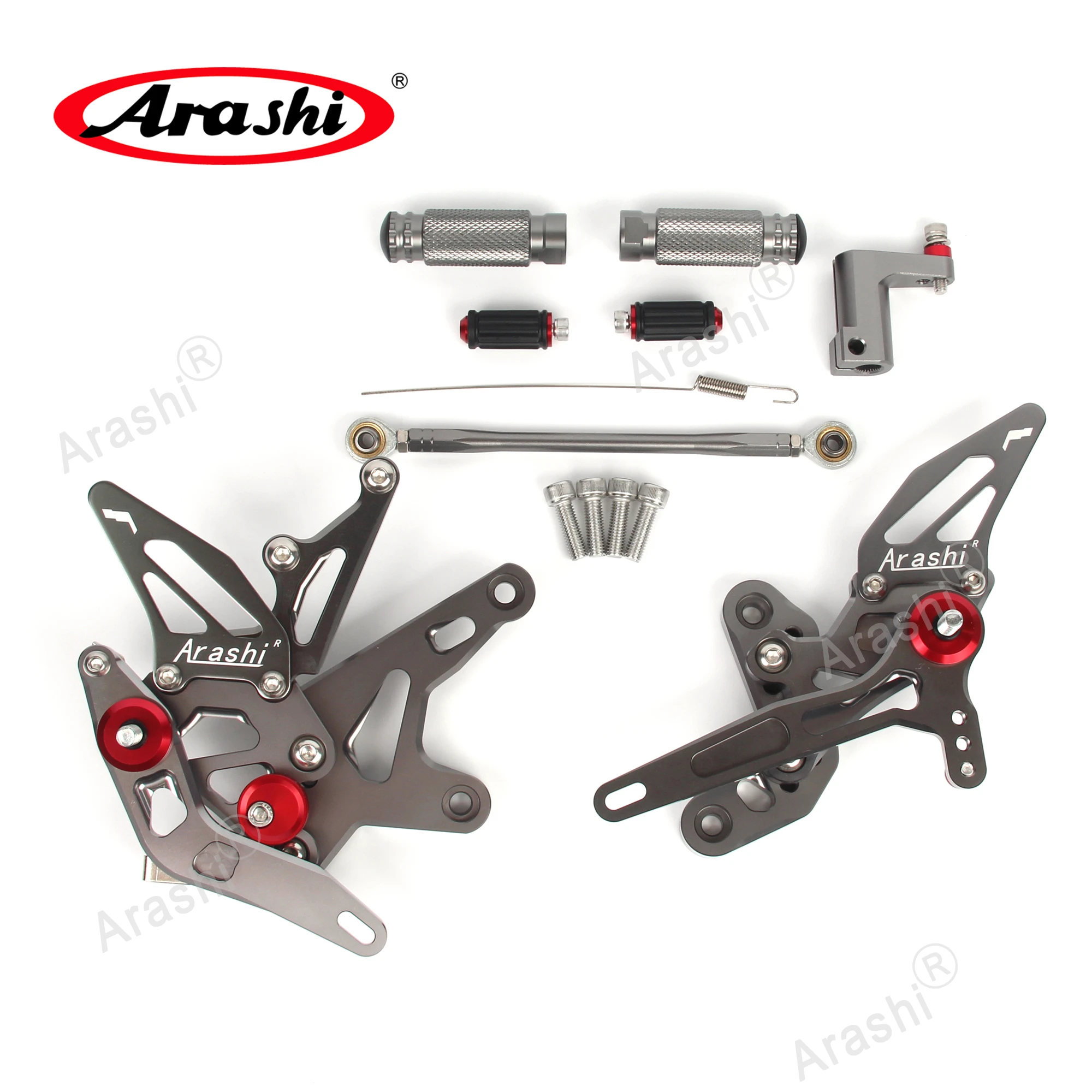 For KAWASAKI Ninja 400 Z400 Motorcycle CNC Adjustable Rear Set Rearsets