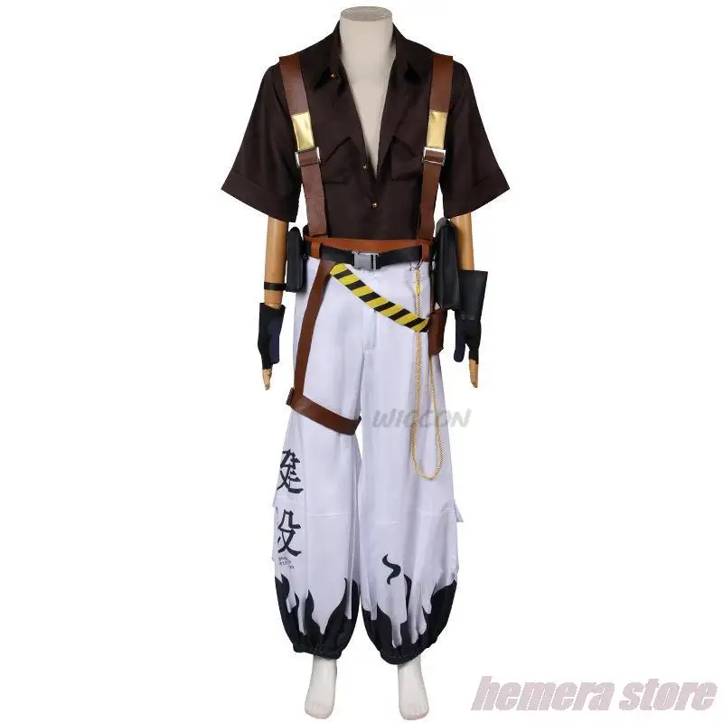 Anton Ivanov Cosplay Zenless Zone Zero ZZZ Costume New Game Cosplay Clothes Suit Set Men's Roleplay Halloween Party Uniform 19