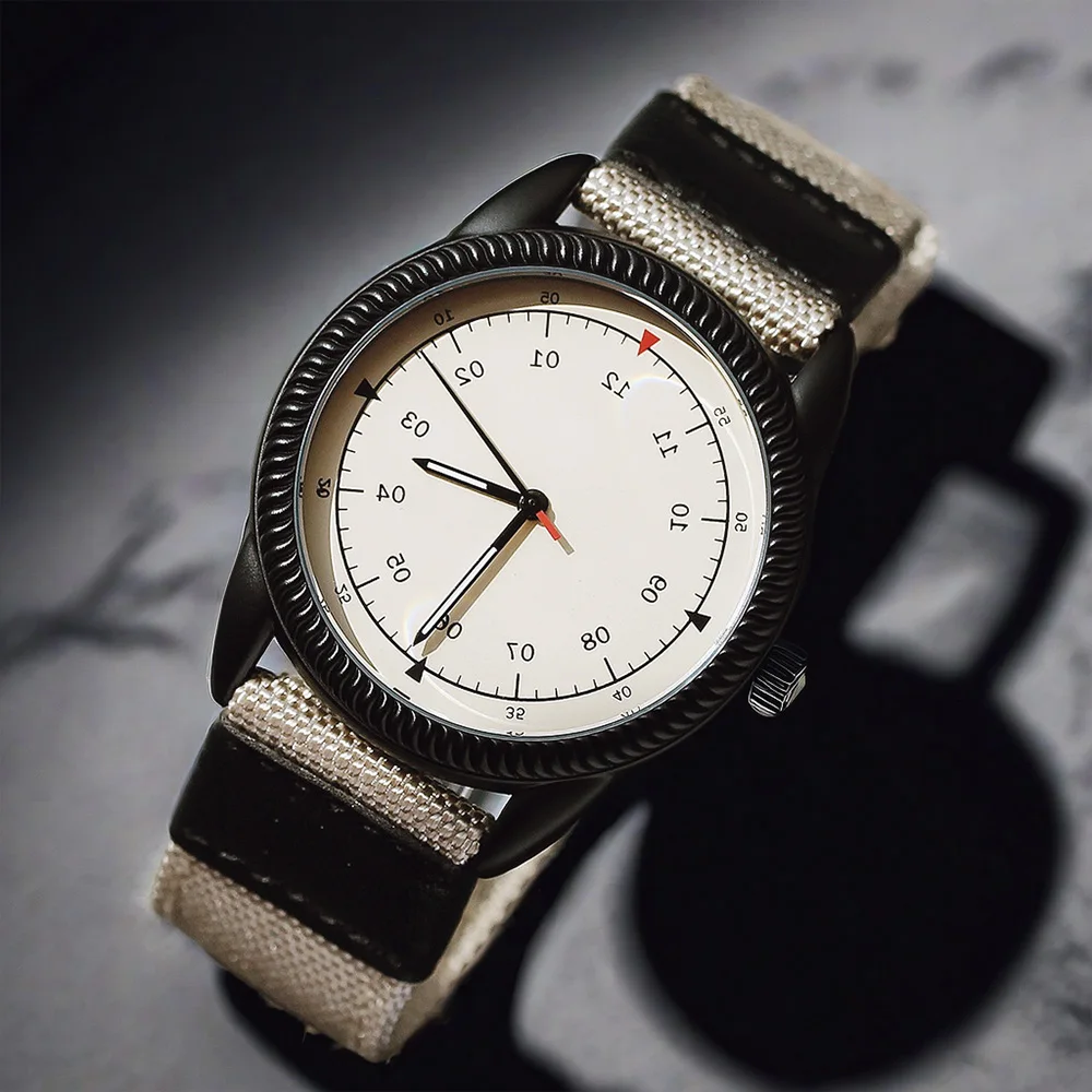 Orologio Da Uomo Al Quarzo Con Movimento Inverso - Lancette In Senso Antiorario - Quadrante Classico 38mm - Design Unico - 2