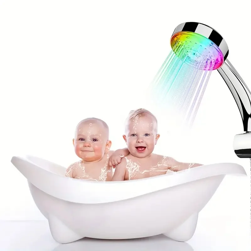 Soffione Doccia Led 5 Sined Design Elegante Materiali Resistenti 3 Funzioni Getto Sensore Infrarossi Termometro Lcd Acquista Ora