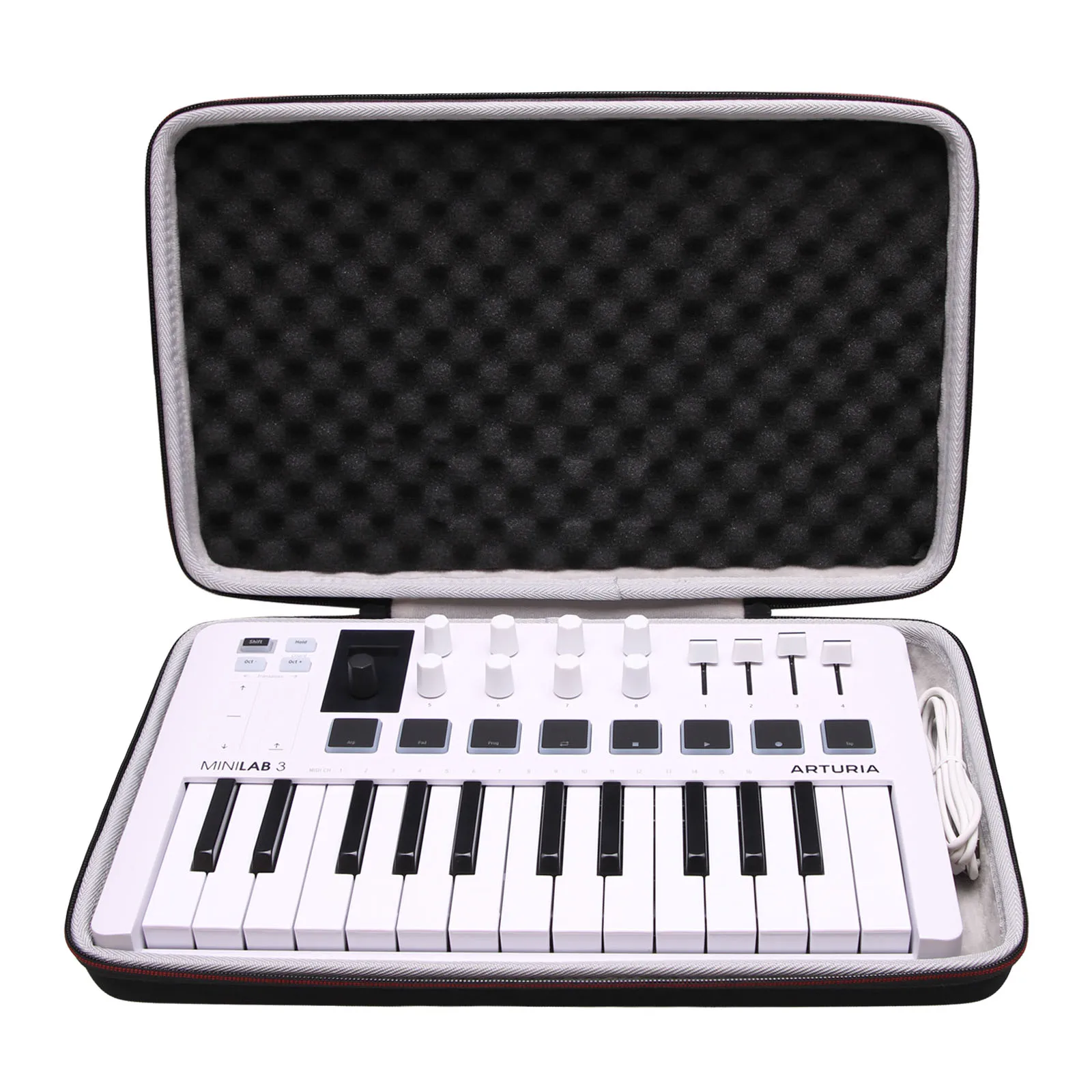 Custodia Rigida Ltgem Eva Per Arturia Minilab 3 Mini Hybrid Keyboard Controller Custodia Protettiva Impermeabile Per Il Trasporto (Solo Custodia)
