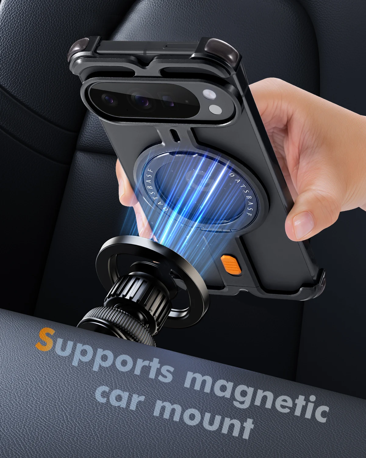 Eary Frame Case for Google Pixel 10/10 Pro/10 Pro XL/10 Pro Fold With Ring Stand 360°Rotating Holder Shockproof Drop Protection