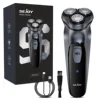 Sejoy 2 in 1 Electric Rotary Shavers 5W Razor Rechargeable Hair Trimmer Type-C 3D Floating Blade Washable Shaving Beard Machine 1