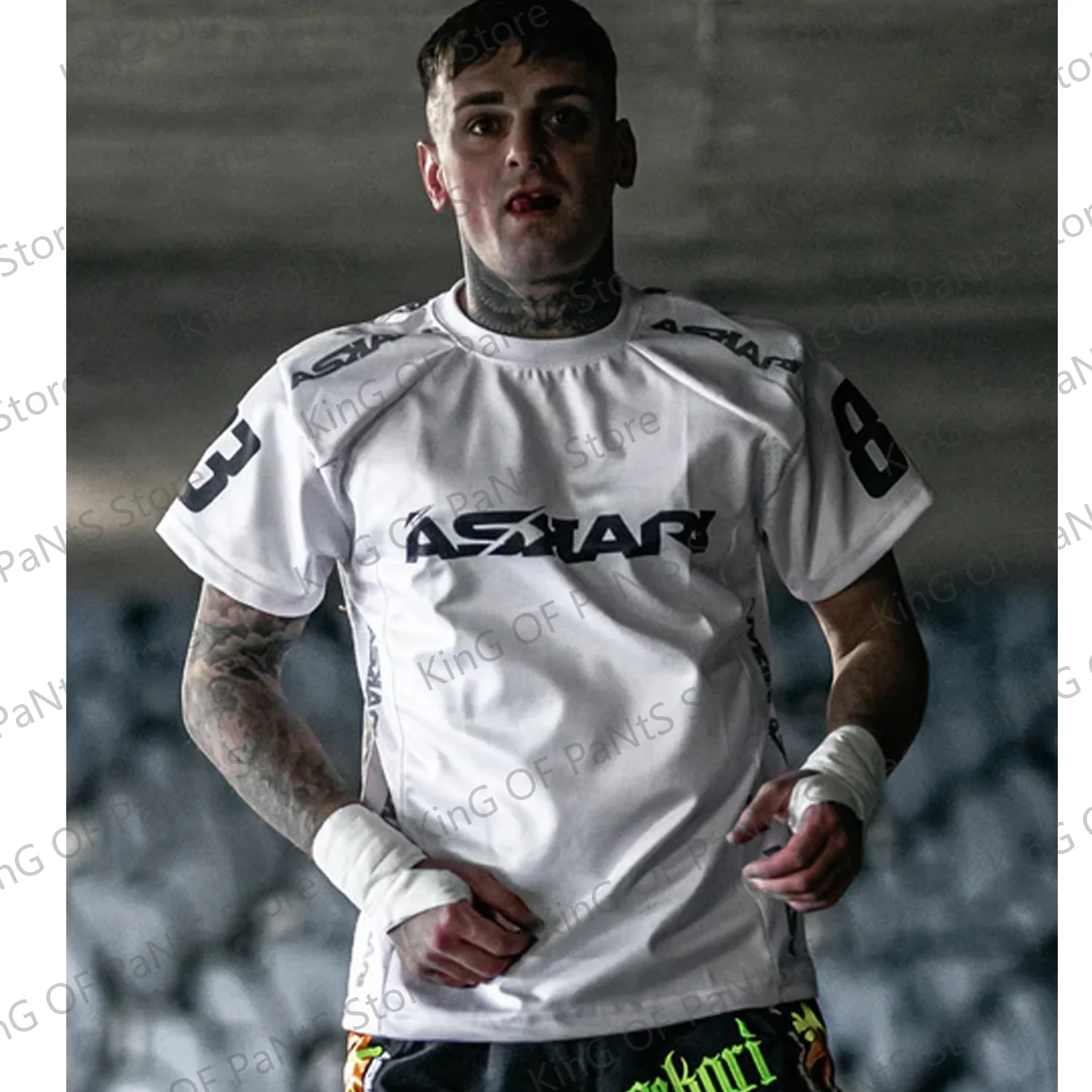Vintage Askari Classics Karate Free Sparring MUAY THAI Boxing Match "BALLER" JERSEY boxing jersey