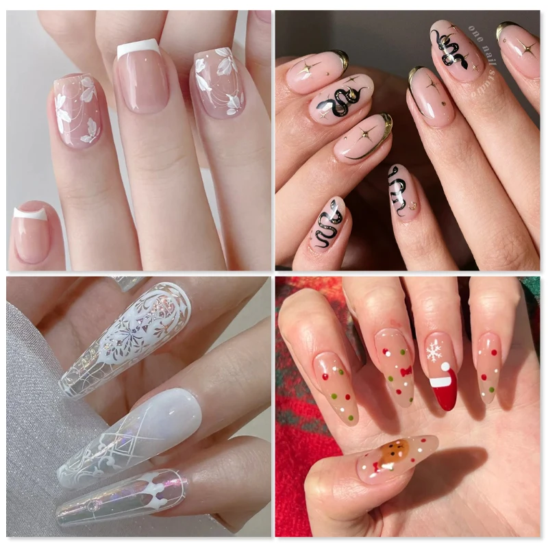 BORN PRETTY Nail Stamping Plates for Design French Nail Art Templates Printing Merry Christmas Image Stainless Stencil Tools 6