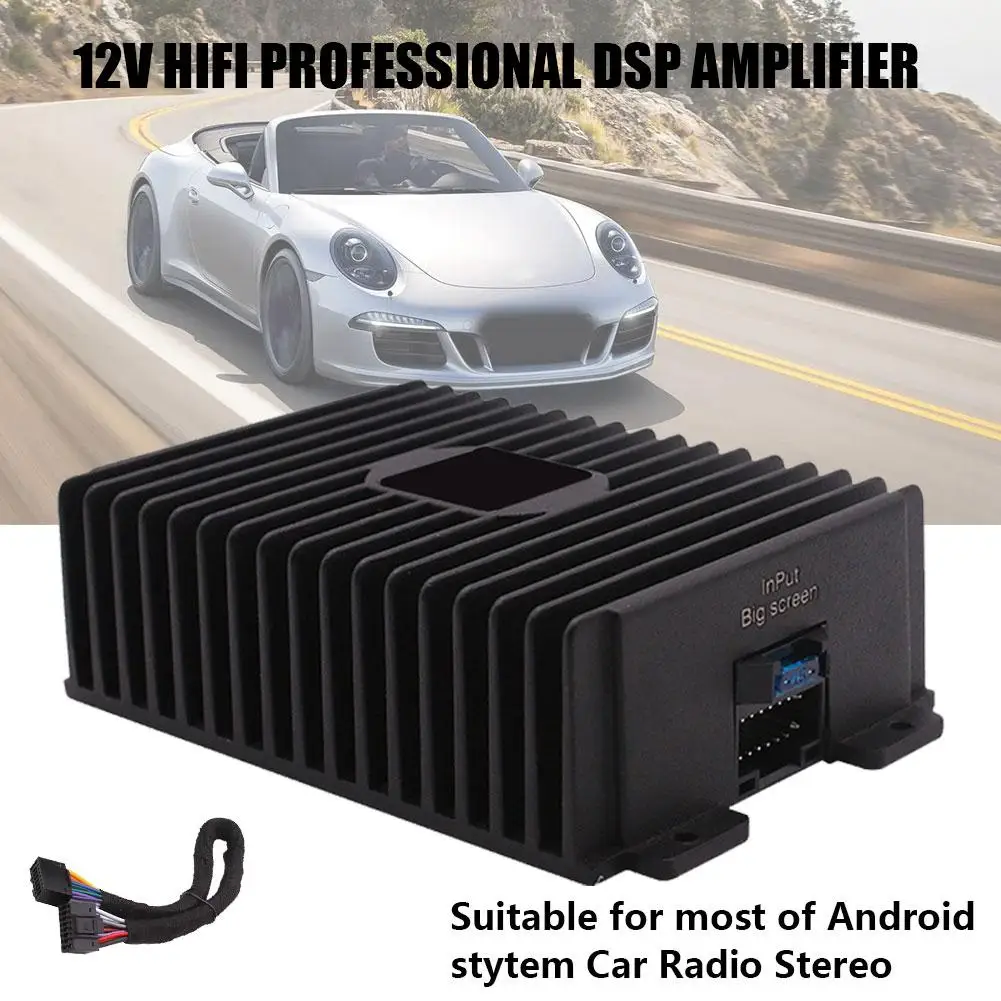 

12V HIFI Professional DSP Amplifier RY-125AB Audio Car Android Amplifier High Stereo 4*80W Radio Home Car Power Stereo Syst U7G8