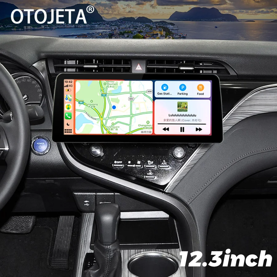 

12.3inch 1920*720 Screen Android 12 Car Video Player Radio Stereo For Toyota Camry 2018 GPS Multimedia Carplay Head Unit 128GB
